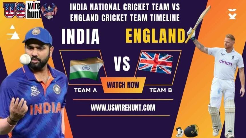 India National Cricket Team vs England Cricket Team Timeline