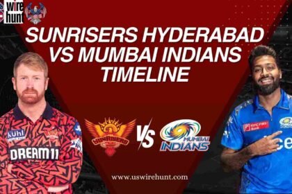 Sunrisers Hyderabad vs Mumbai Indians Timeline